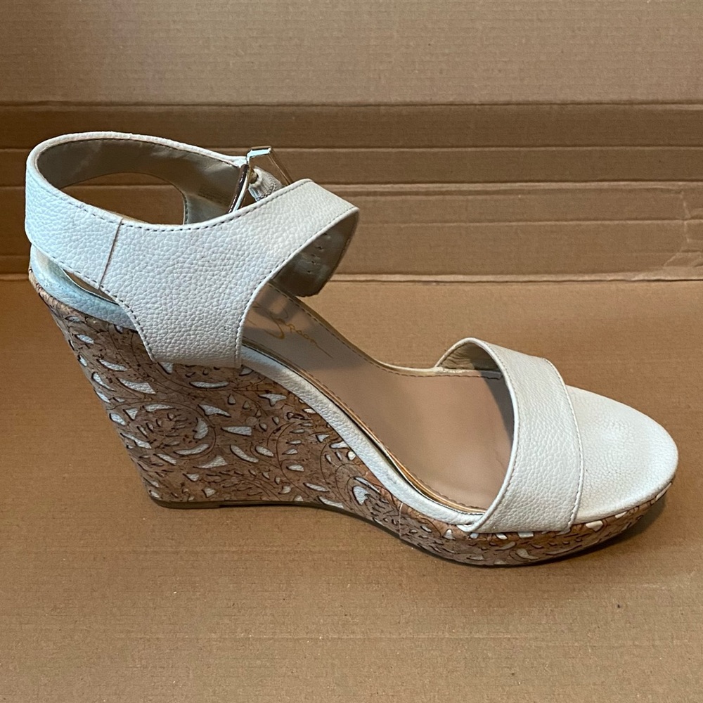 White platform heels.